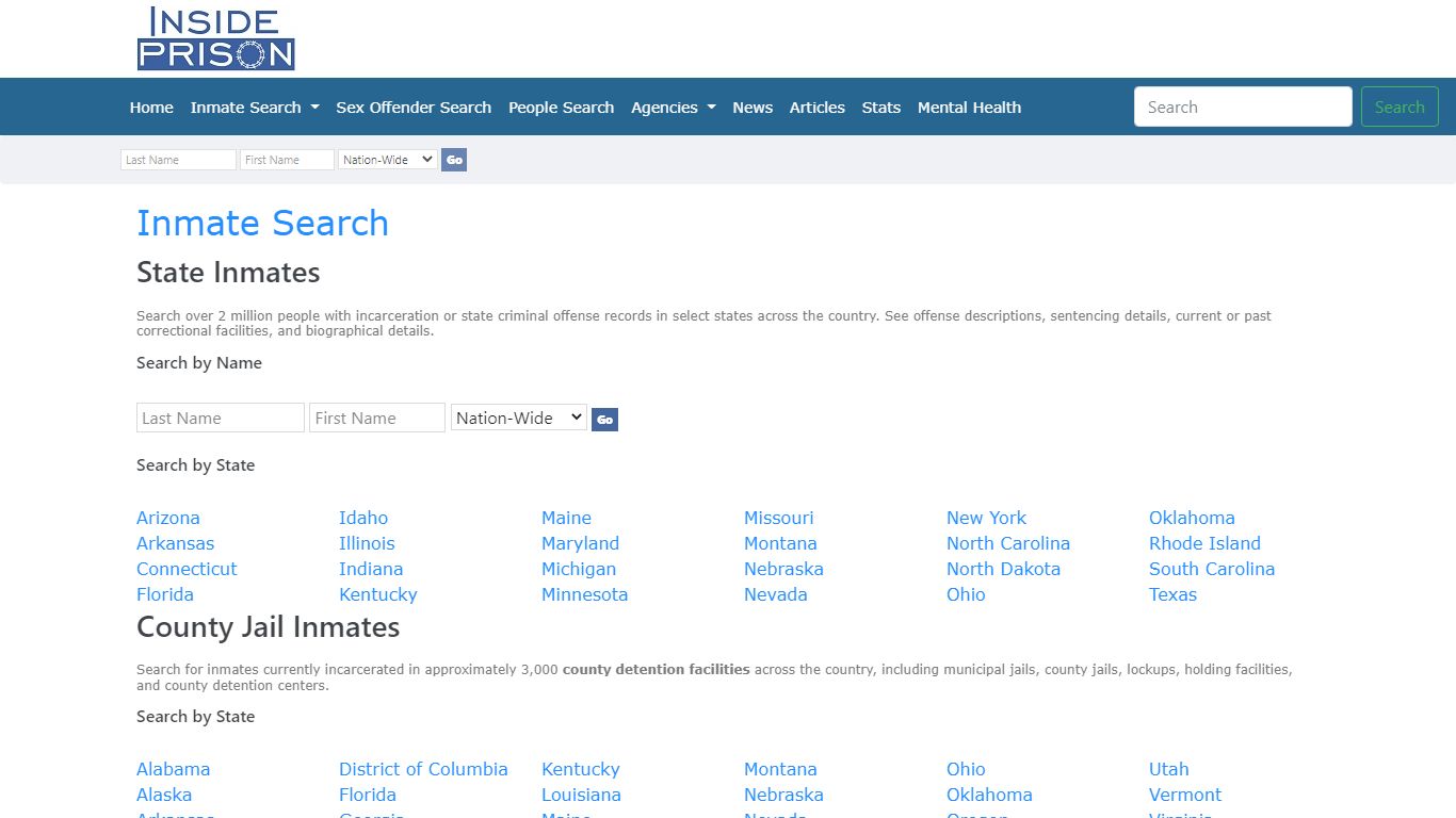 Inmates & Offenders in South Central Correctional Center,